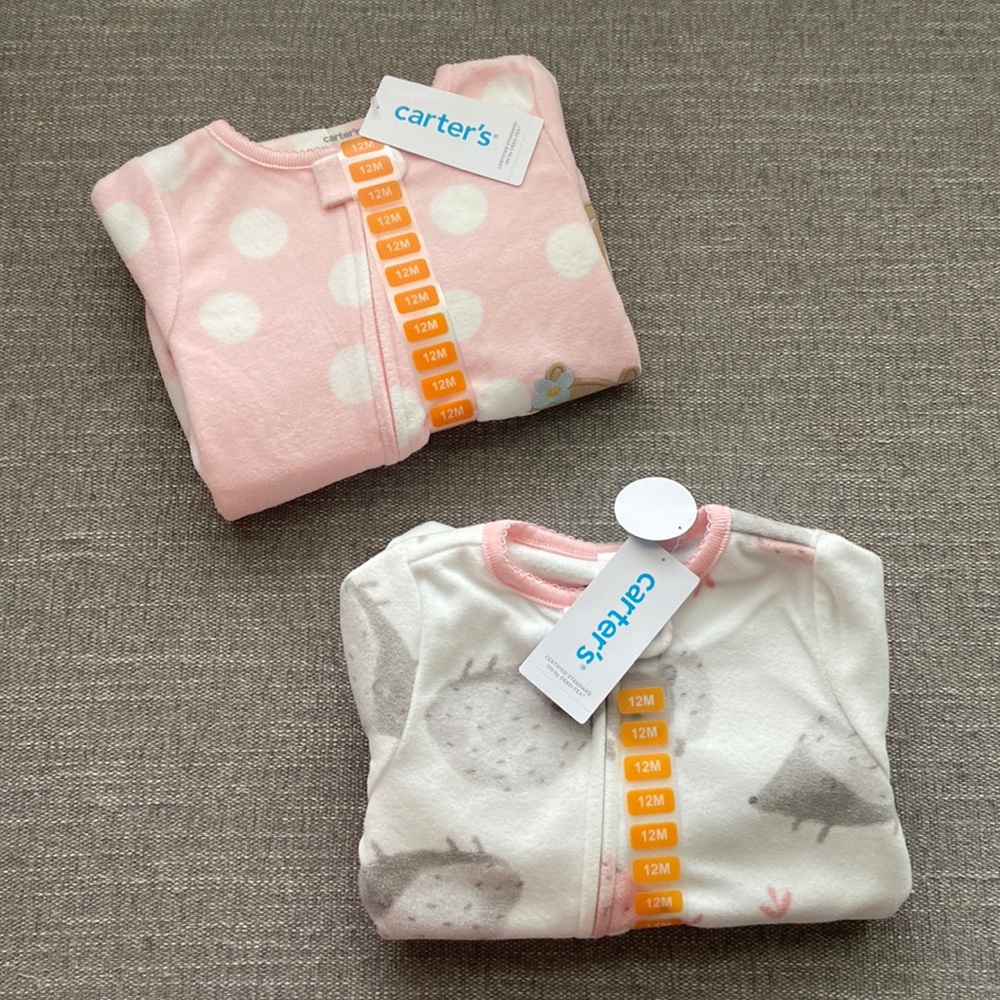 Carter’s Fleece Zipped Footed Pajamas
